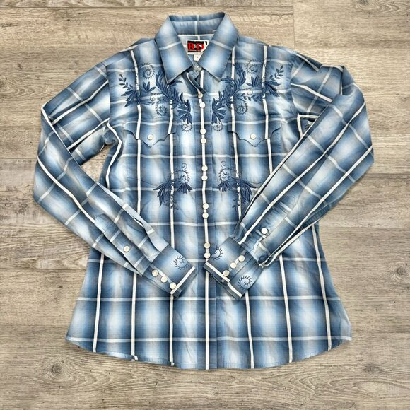 Panhandle Slim Brooks & Dunn Women's Pearl Snap Western Shirt I36 - Picture 1 of 5